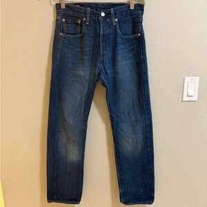 Levi's Dark Blue Straight Leg Jeans